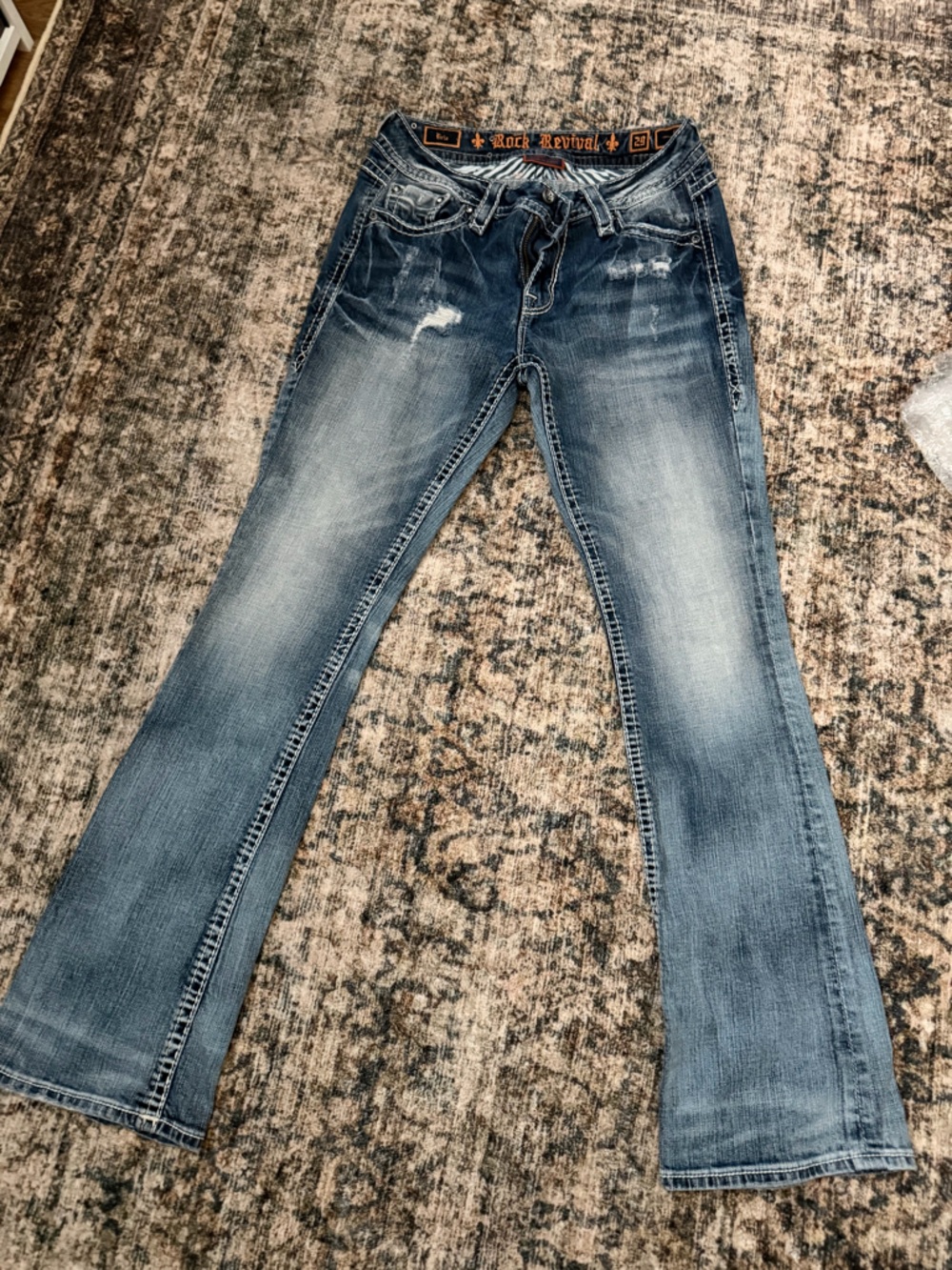 Rock Revival Women's Faded Blue Bootcut Jeans